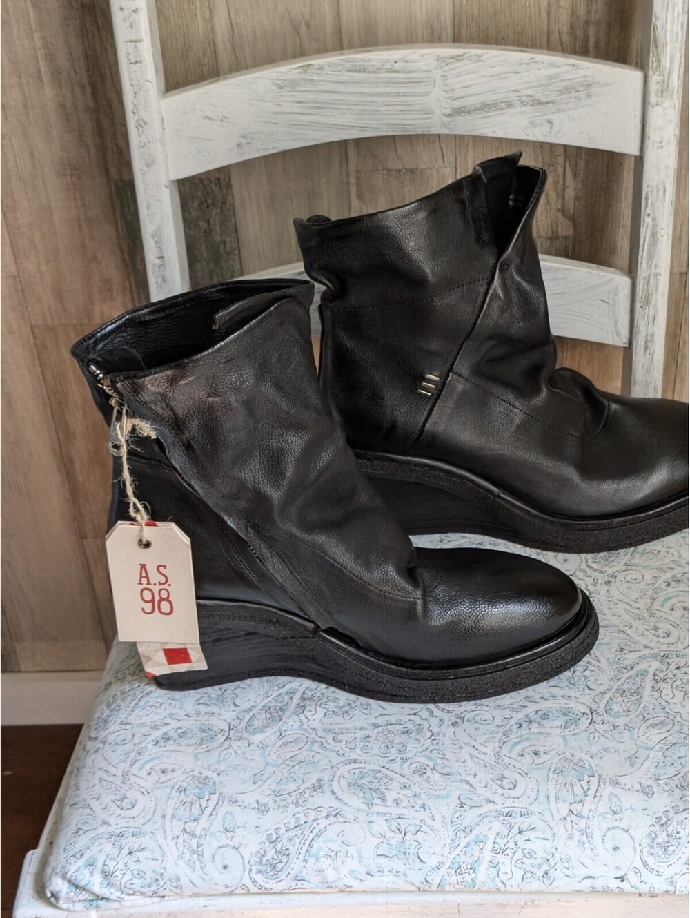 A.s.98 Tremont Leather Boots NWB 11/41